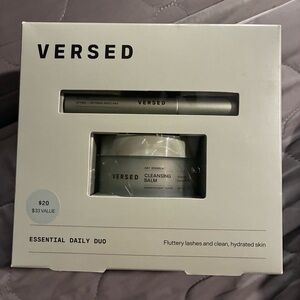 Versed Essential Daily Duo Set: Cleansing Balm + Mascara Gift Set New